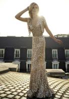Elie Saab gold wedding dress